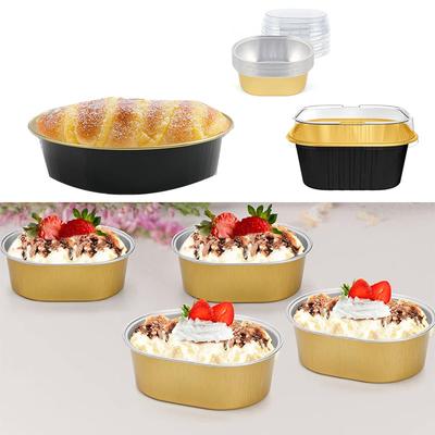 Disposable Cupcake Pudding Containers for Baking Muffins Desserts PastriesStorable Reusable Baking Cups Ideal for Party Events