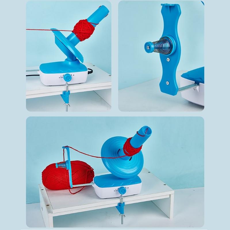 Elektrischer Garnwickler, automatischer Garnspinner, Garnknäuelwickler, Strickzubehör, einfach zu bedienen für Strickbegeisterte