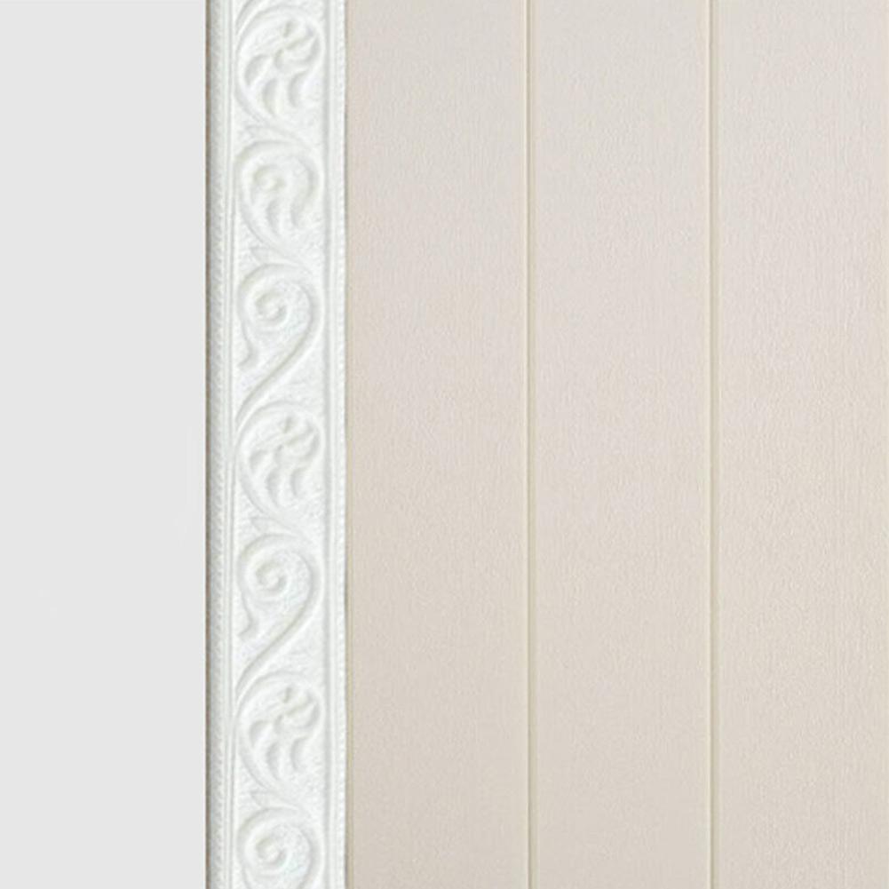 Sticker Wall Trim Line 3D Foam Molding Trim Tiles DIY Sticker Border Brown Decoration Skirting Home Decoration Stickers