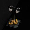 New Floral Firework Hoop Earrings - Versatile, Shiny, Light Luxury Jewelry for Women