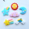 12Pcs New Mixed Mini Rainbow / Sun / Meteor Flat Back Resin Scrapbooking DIY Jewelry Craft Decoration Accessorie Q03