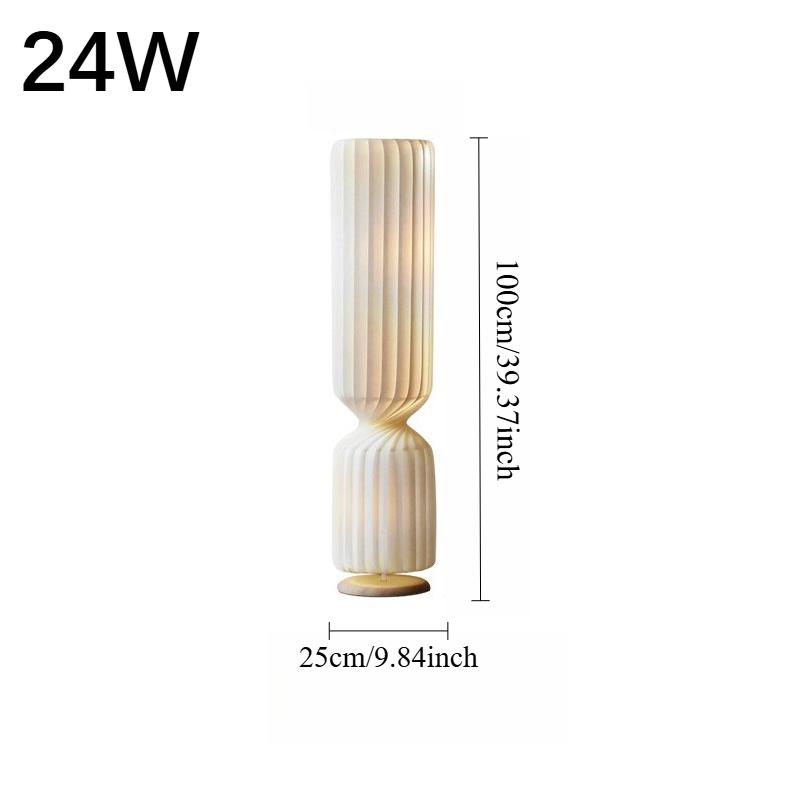 Nordic Modern Floor Lamp with LED Light Source Cloth Art Design White Silk Shade for Home Decor Living Room Restaurant Hotel