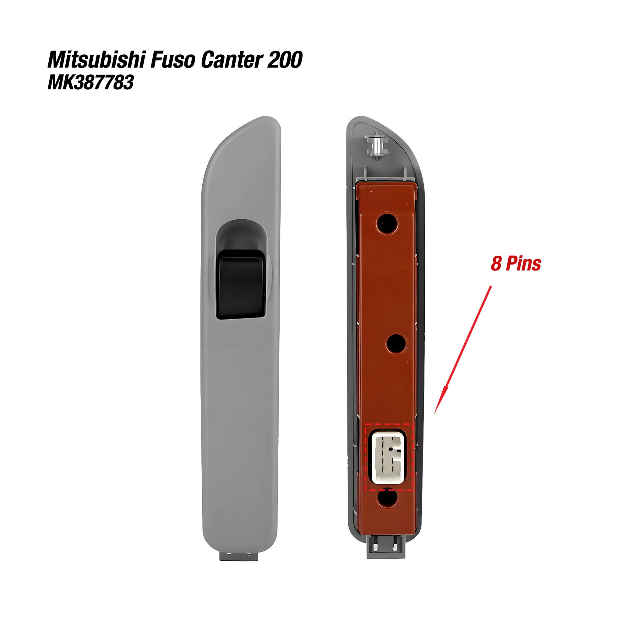 MK387783 For Mitsubishi Fuso Canter 2005 2006 2007 FB83,Left Driver Side Electric Power Master Window Lifter Switch Button MK387783 8pins