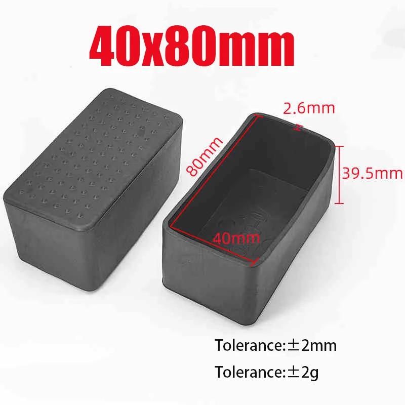 Black PVC Furniture Table Foot Tip Chairs Legs Pad Protector Cover Square/Round Caps Pipe Plug Lid Tube Hole Protection End Cap