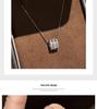 Korean Style S925 Sterling Silver Slim Waist Diamond Necklace for Women - Elegant and Luxurious Pendant
