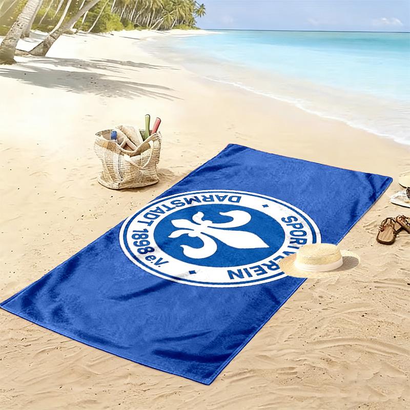 Asciugamano da Spiaggia Stampato SV Darmstadt 98, Asciugamano Grande Morbido ad Asciugatura Rapida per Spiaggia Campeggio Nuoto