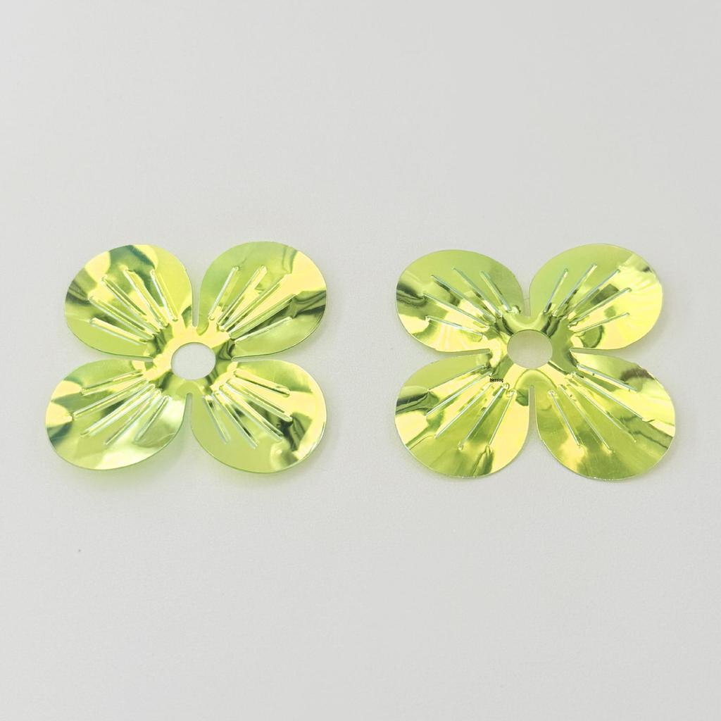 Four-petal Flower Sequin Shell Center Beads for Stage Decoration and Clothing Accessories