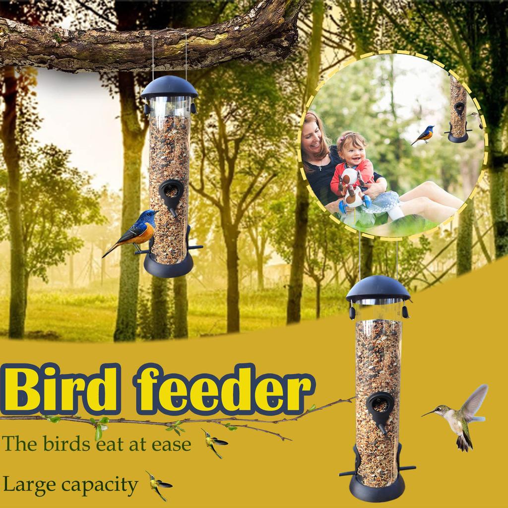 Buy Outdoor Bird Feeder Hanging Removable Cleaning Windproof Bird