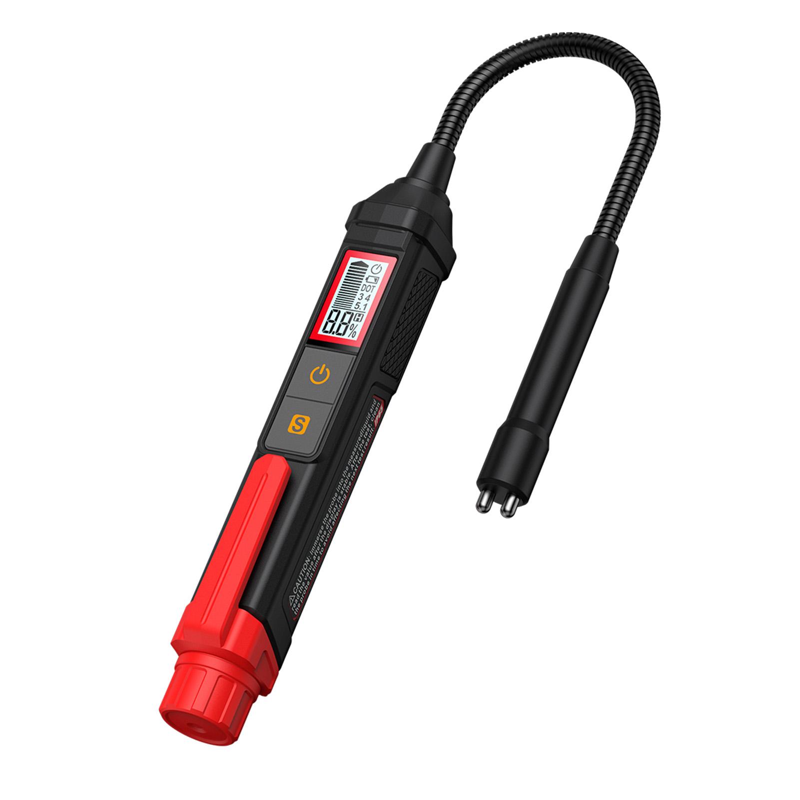 

HABOTEST HT663L Digital Brake Fluid Liquid Tester Car Sound Light Alarm for DOT3/DOT4/DOT5.1 Accurate Oil Quality Check Pen красный