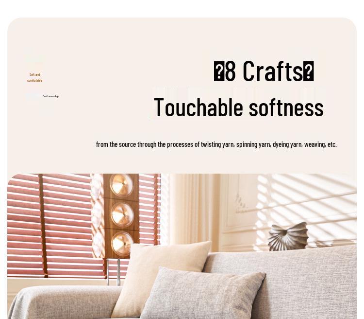 2025 Nowoczesny Pokrowiec na Sofę w Stylu Japońskim: Imitacja bawełny i lnu odporna na zarysowania