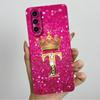 For Samsung Galaxy A37 A57 5G 2025 Crown Initial Letter Couple Phone Case SM-A376B SM-A5760 Soft Silicone Lens Protective Casing