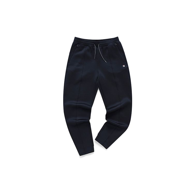 FILA Athletics Logo Embroidered Knitted Cuffed Sports Pants Women bottoms Dark-Blue A11W213602F-NV M