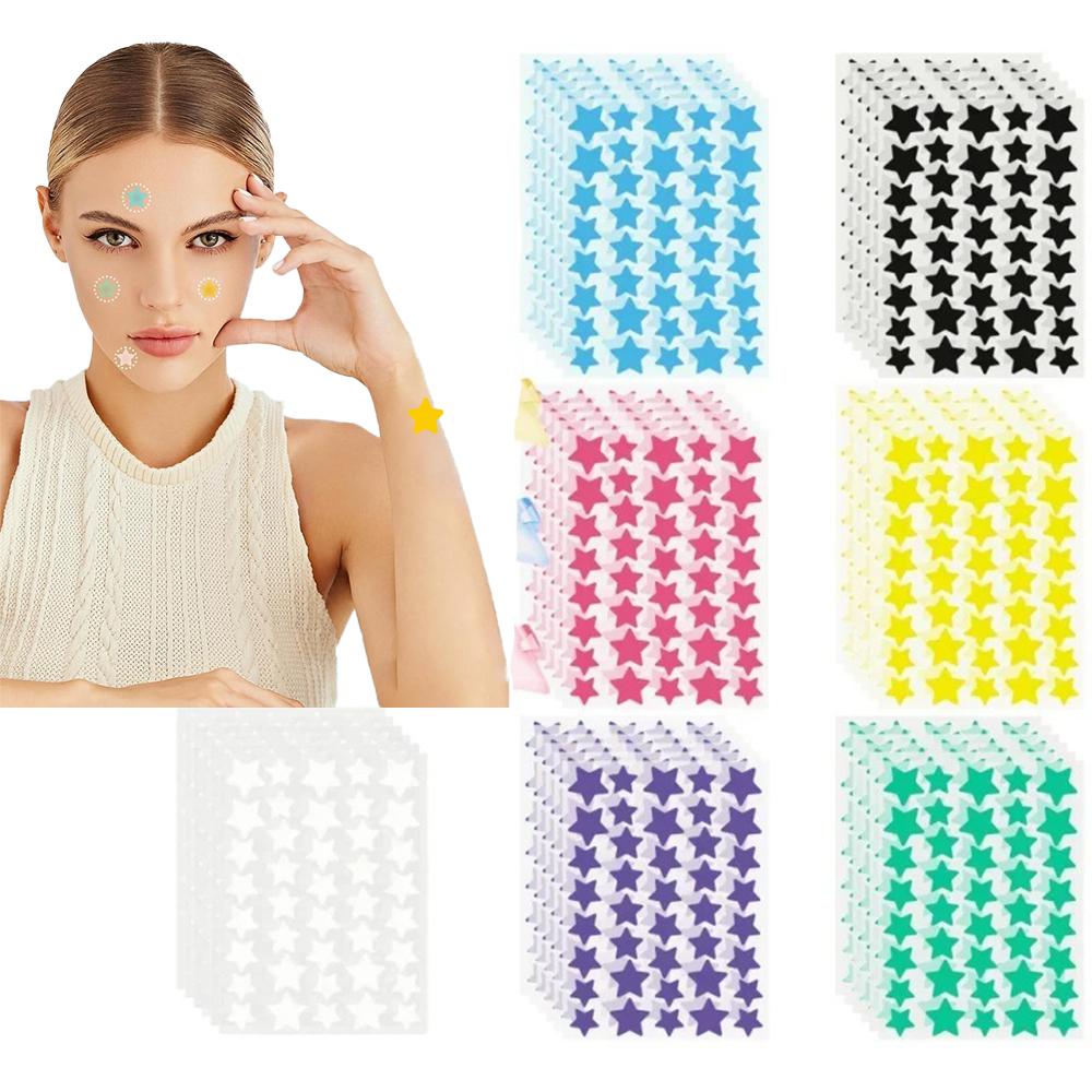 600 Pcs Pimples Patches, Multi-color Star Acne Patches,Facial Acne Patches,Concealer Acne Patches,Ultra-thin
