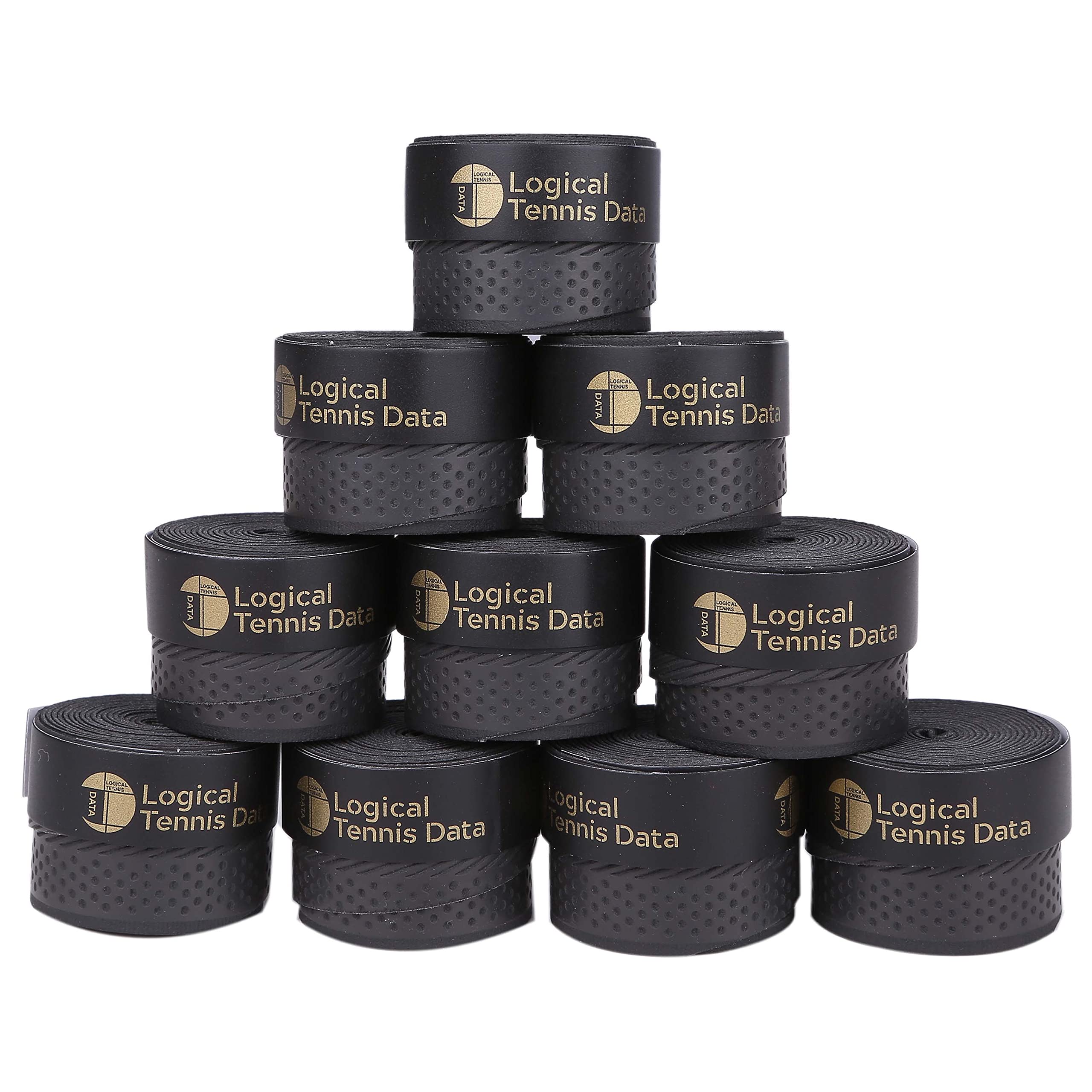 

Logical Tennis Data Dry Grip Pack of for Tennis Racket Grips and 110 x Tape, 10, Badminton, 2.5cm (Dry)