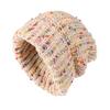 Trendy Mixed Color Slouchy Beanie Classic Coldproof Warm Skull Cap Thick Knit Hats Beanies For Women Autumn & Winter
