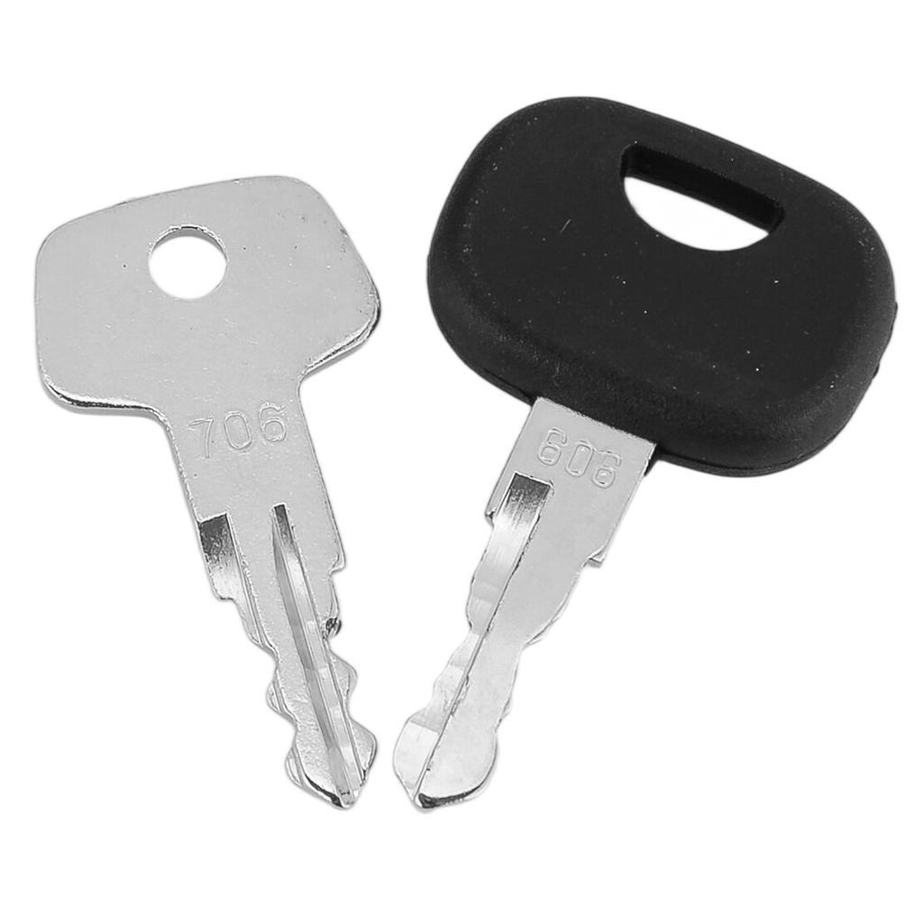 Construction Machine Fuel Cap Lock Ignition Key Set Fit For Liebherr No. 706 No. 606