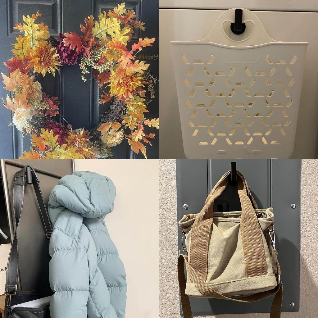 MUTUACTOR Magnetic Coat Magnetic Mount Coat Hanger Hooks for Strong Magnetic Heavy Duty for Metal Cruise and Refrigerator Shelves Hooks, 2-Pack,