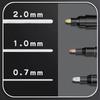 Chrome Mirror Marker Pen 0.7/1/2mm DIY Reflective Art Paint Pen Permanent Color Markers Gold Silver Bronze Marker Car Styling