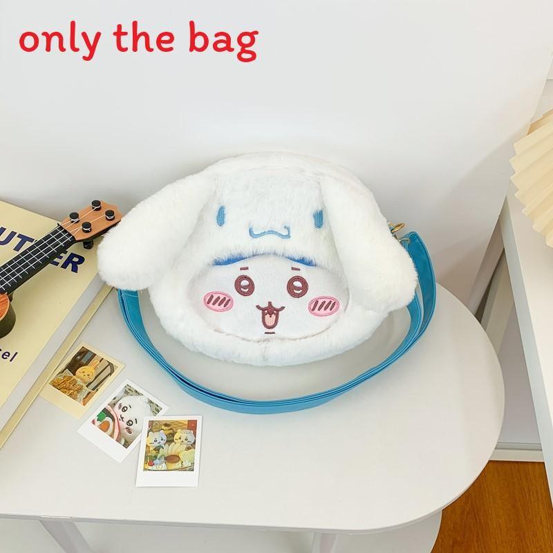 Plush Childrens Shoulder Crossbody Bag With Chiikawa Usagi Design