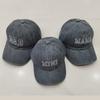Fashion Washed Cotton DAD MAMA MINI Embroidery Caps Vintage Breathable Parent-Unisex Baseball Hats Adjustable Baseball Cap Gifts
