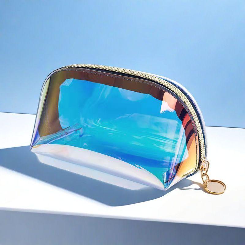 

Minimalist Transparent Jelly Waterproof Makeup Bag - Large Capacity & Portable for Travel