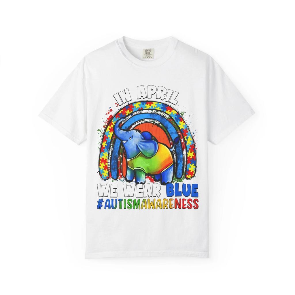 Autism Awareness Elephant Children's Children's T Children's T-shirt | We Wear Blue, April #AutismAwareness