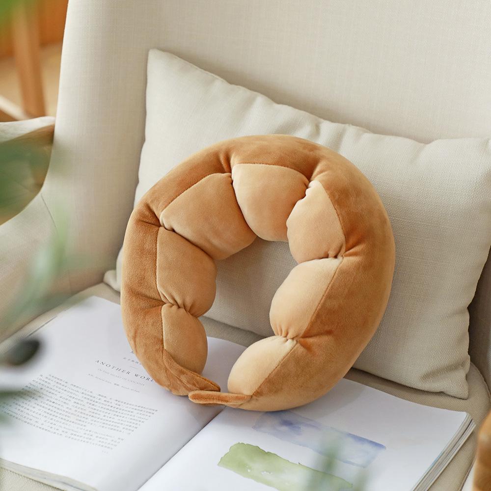 Niestandardowa kreskówkowa pluszowa poduszka pod kark w kształcie litery U na podróże na świeżym powietrzu – przenośny zagłówek z bawełny PP