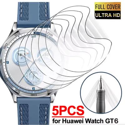 3/5pcs Hydrogel Film for Huawei Watch GT 6Pro 46mm Screen Protector HD Anti-Scratch Film for Huawei Watch GT6 46 41mm Accessorie