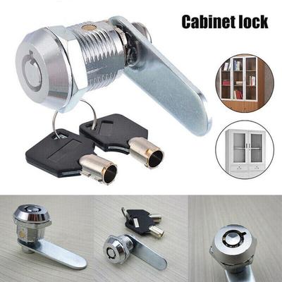 Safe Deposit Box Mechanical Tongue Lock File Metal Cabinet Replacement Lock New Locks with 2 Keys