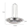 Hähnchenbräter Rack Edelstahl Braten Grill Ständer Küche Outdoor BBQ Werkzeuge Gegrilltes Huhn Platte Grillen Werkzeuge
