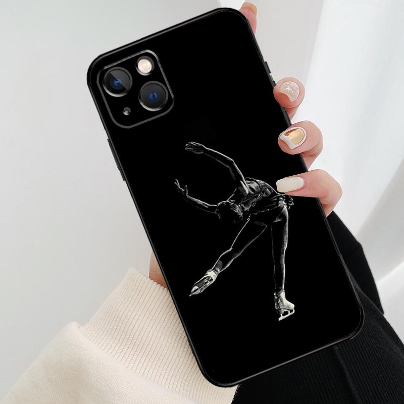 Figure Skating Ice Skating Phone Case For iPhone 13 Pro Max 16 15 11 12 14 Pro Max mini XR 15 16 Plus 16e Cover Coque