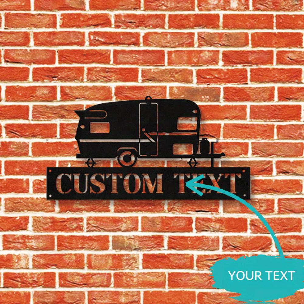 Unique Customizable Camper Van Metal Wall Plaque Multifunctional Decor for Home Office Easy Hang Suitable Various Spaces