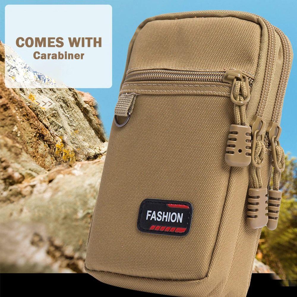 1Pcs 7 Inch Belt Waist Bag Wear-resistant Mobile Phone Bag Durable Phone Pouch  for Outdoor Camping