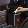 Car Trash Can Portable Hanging Vehicle Garbage Case Stickers For Mitsubishi Lancer Lancer ASX Outlander 2 3 Pajero Mirage exzos Pajero 4