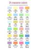 Guangna 8201 Liquid Acrylic Marker Set - 24 Skin Tone & Macaron Colors for Art Painting