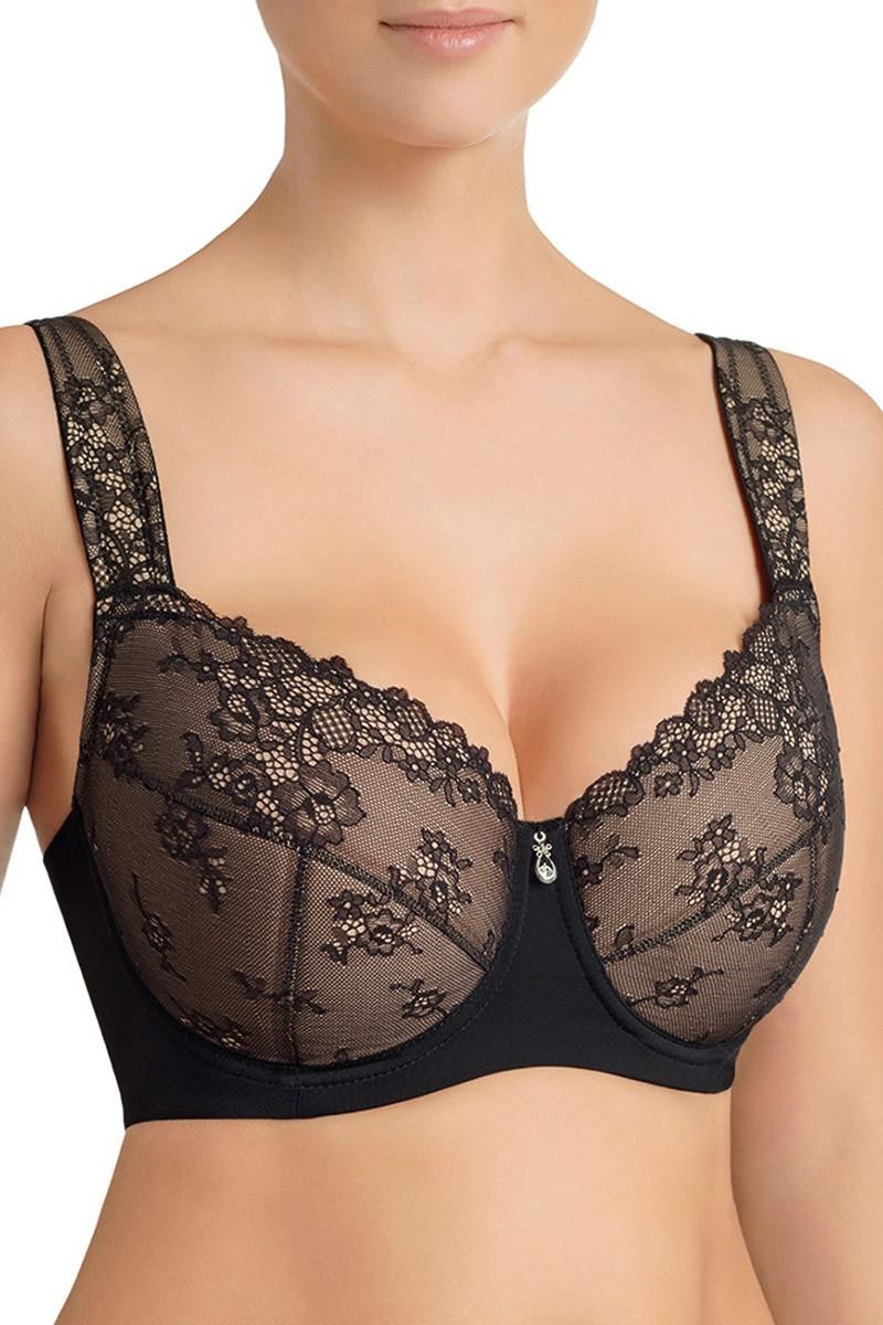 

Бюстгальтер із ущільненою чашкою Effetto (89302) 80E прозорий колір чорний