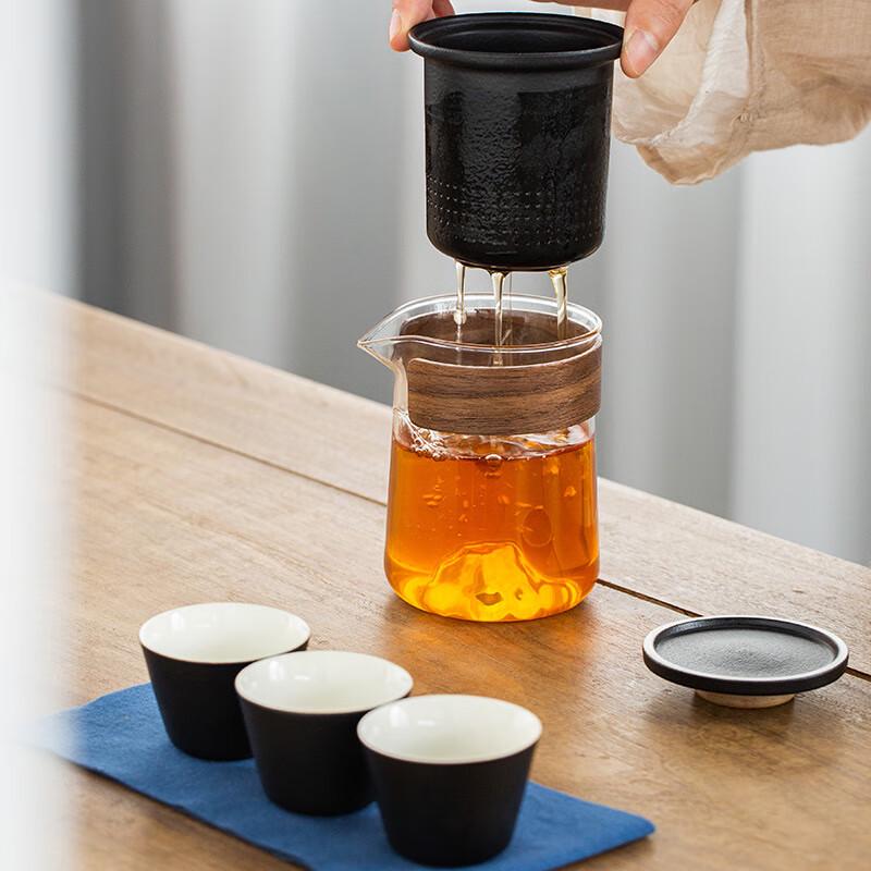 Portable Glass Travel Tea Set