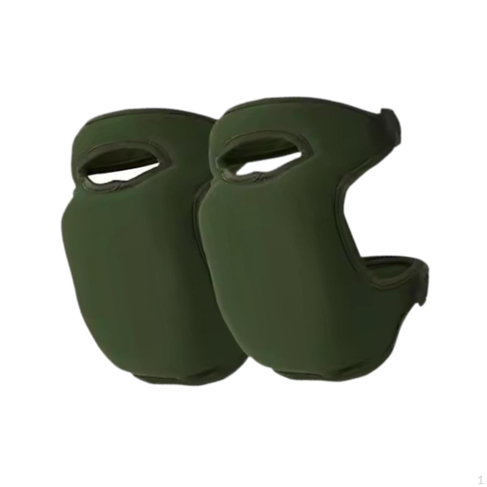 

2 шт., садовые наколенники, наколенники, защитные наколенники, толстая подушечка из пенопласта EVA для кемпинга, сада зелёный