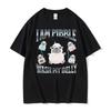 Funny Pibble Dog Meme T Shirt Silly Cute French Bulldog Graphic Tshirts Unisex Women Fashion Summer Oversized Short Sleeve Tshirt