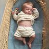 Lifelike Cuddly Bebe Newborn Doll LouLou 19 Inch Full Body Silicone Reborn Baby Doll Multiple Layers 3D Painting Skin Dress Up Doll Kids Playmate Toys
