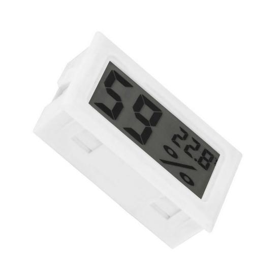 Thermo-Hygrometer Embedded Shell Digital LCD Display ABS Temperature Sensor Humidity Meter Office