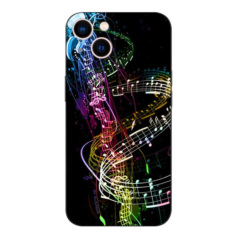 

Чехол для телефона с музыкальной нотой для iPhone Samsung Galaxy Redmi Xiaomi Oppo OnePlus Note SA 7 8 9 10 11 12 13 14 20 21 22 23 53 54 Pro Max Ultra TPU Soft Samsung Galaxy S9 Plus
