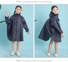 rain waterproof raincoat for boys and with pockets and storage rain gear for rainy perfect for commuting to or size L Raincoat, backpack, kids'