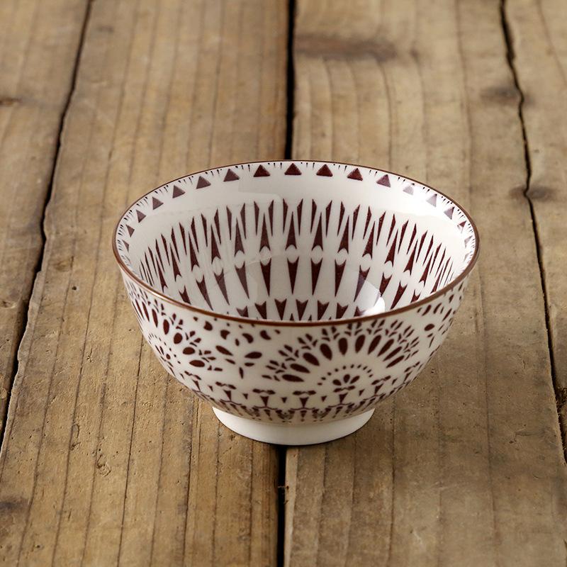 4,5 tums japansk keramisk risskål för porslin, hushåll, kök, restaurang, rund, skållningsfri nudelsoppaskål, ny 2025