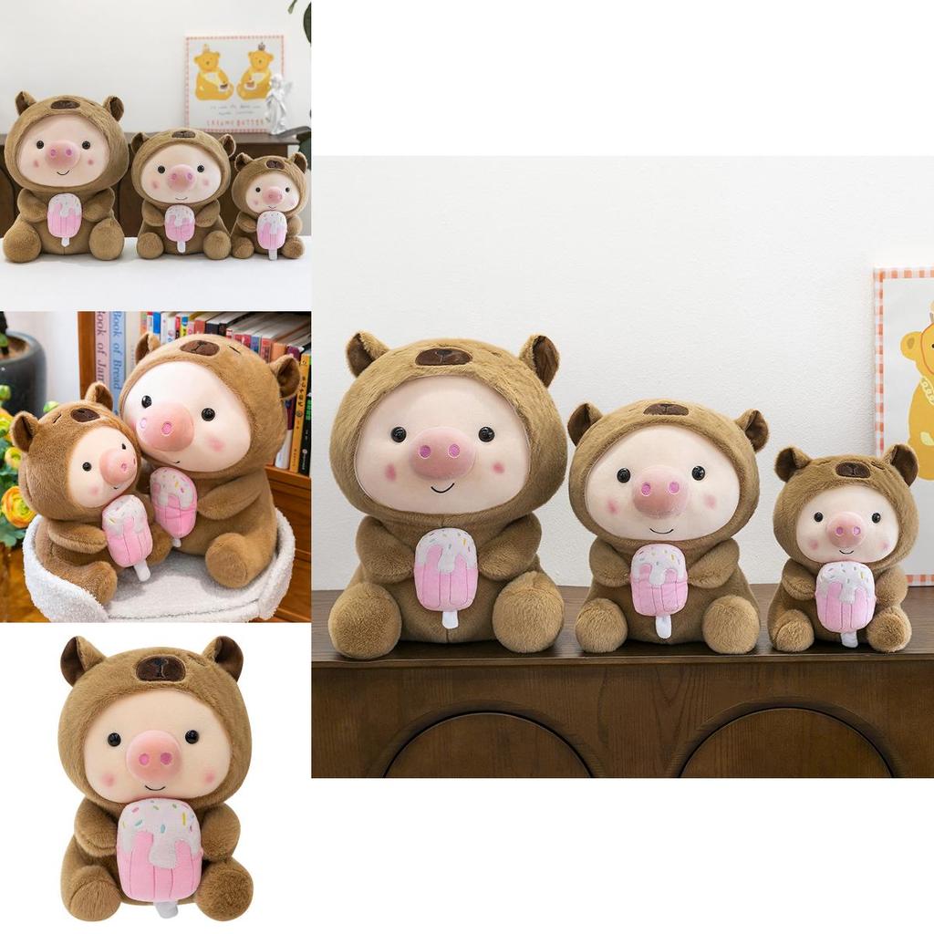 Capybara Transformation Pig Plush Toy Water Crystal Soft For Kids