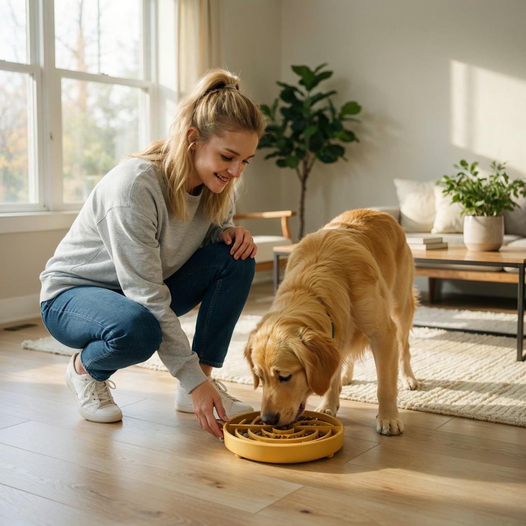 Pet General With Suction Cups Slow  Eating Bowl Feeding Pet Bowl