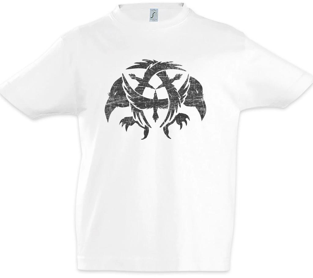 Ravens Kids Boys T-Shirt Vikings Odin Hugin and Munin Valhall Raven Odhin