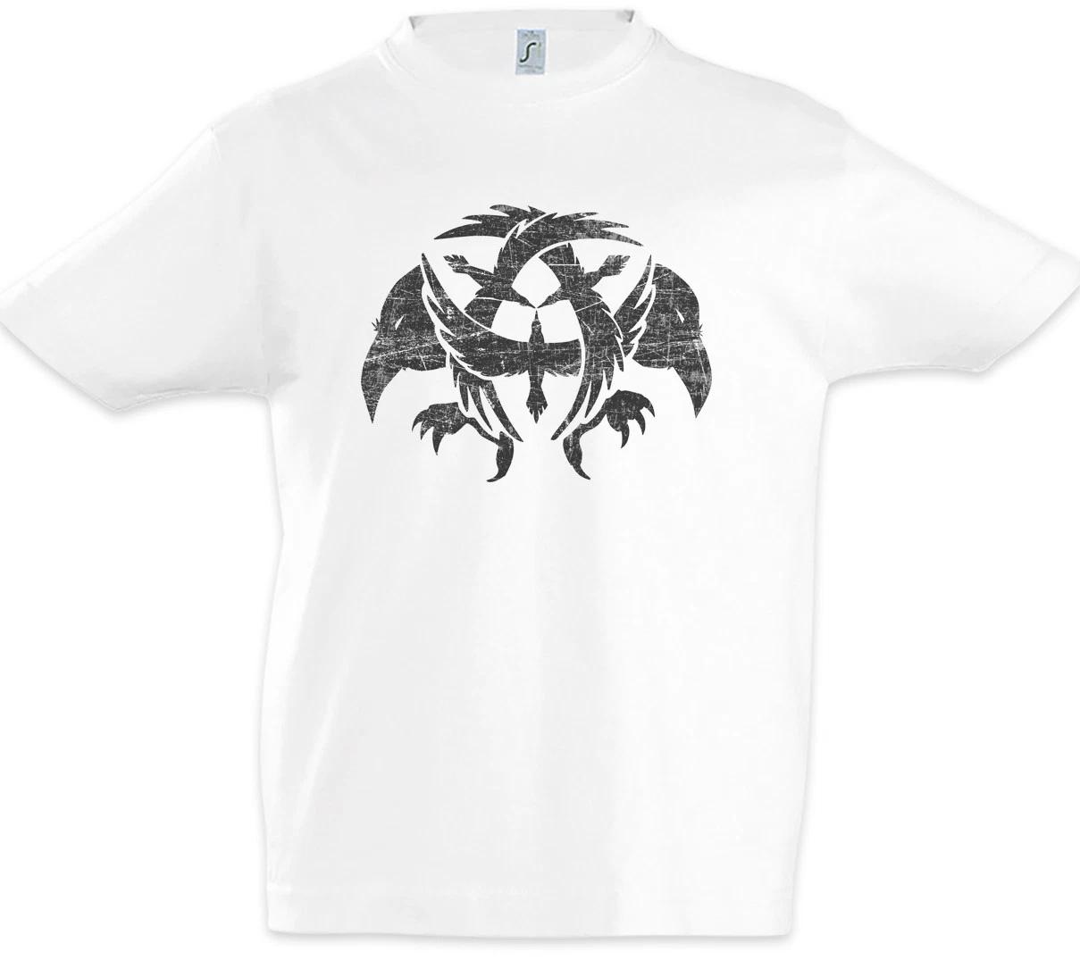 

Ravens Kids Boys T-Shirt Vikings Odin Hugin and Munin Valhall Raven Odhin 120