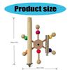 Birdcage Climbing Rotating Perch Wheel Toy Parrot Perches Cage Accessories Toy Resting Perch Toy for Parakeets Budgies