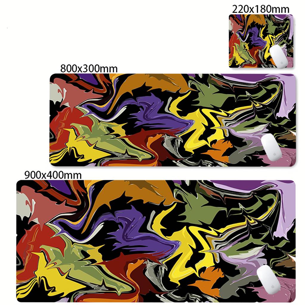 Large Black Strata Liquid Mouse Pad Computer Laptop Anime Keyboard Carpet XXL Large Nonslip Mousepad Gamers Decoration Desk